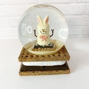 S'mores Easter Bunny Snow Globe MW Cannon Falls Holiday Decoration The Original